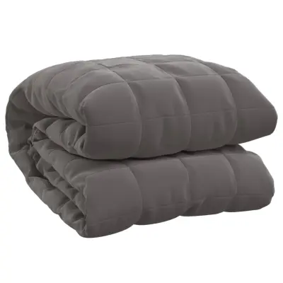 vidaXL Obtežena odeja siva 200x225 cm 13 kg blago
