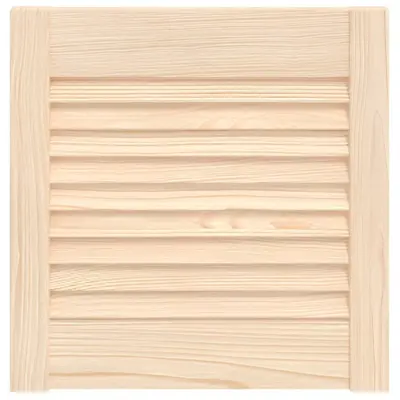 vidaXL Vrata za omarico z letvicami 39,5x39,4 cm trdna borovina