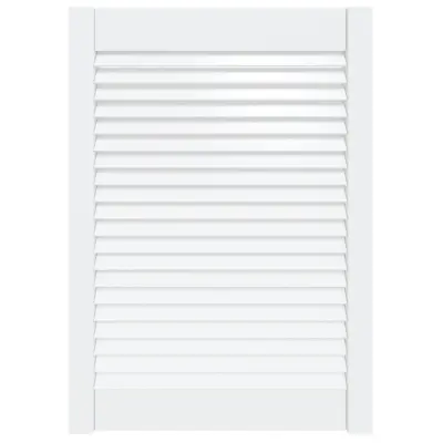 vidaXL Vrata za omarico z letvicami bela 69x49,4 cm trdna borovina
