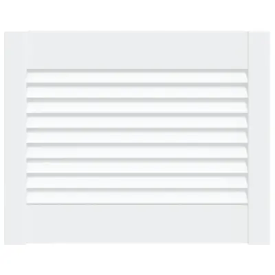 vidaXL Vrata za omarico z letvicami bela 39,5x49,4 cm trdna borovina