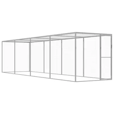 vidaXL Mačja kletka 6x1,5x1,5 m pocinkano jeklo