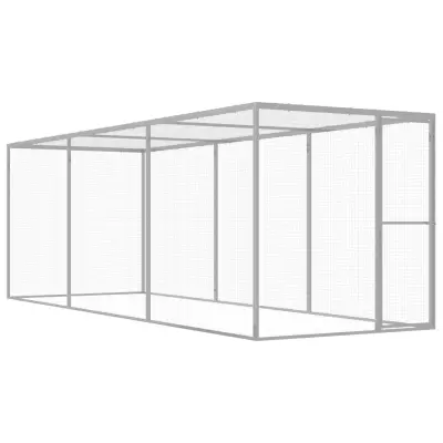 vidaXL Mačja kletka 4,5x1,5x1,5 m pocinkano jeklo