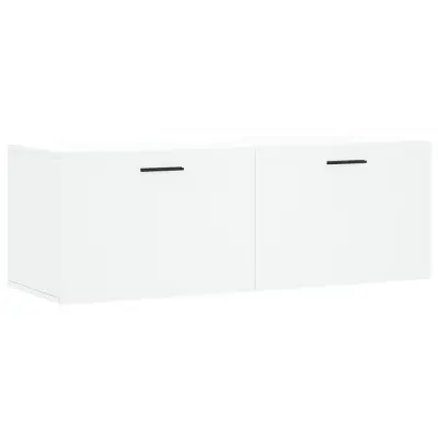 vidaXL Stenska omarica bela 100x36,5x35 cm inženirski les