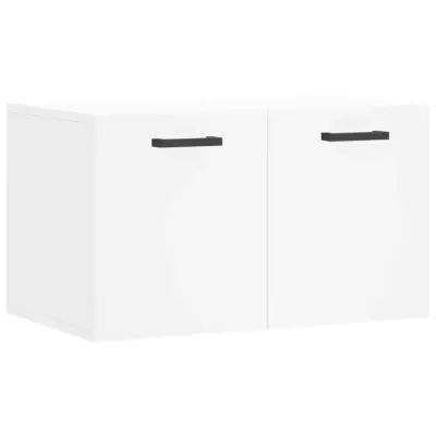 vidaXL Stenska omarica bela 60x36,5x35 cm inženirski les