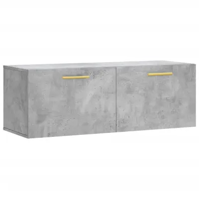 vidaXL Stenska omarica betonsko siva 100x36,5x35 cm inženirski les