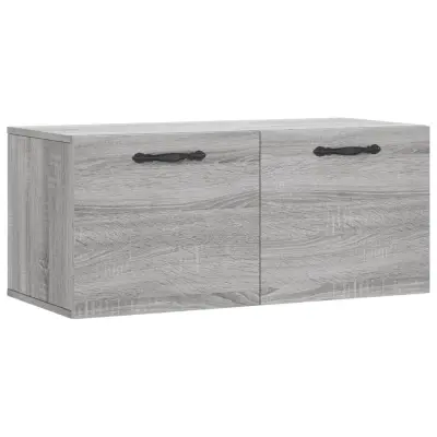 vidaXL Stenska omarica siva sonoma 80x36,5x35 cm inženirski les