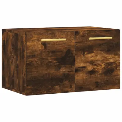 vidaXL Stenska omarica dimljeni hrast 60x36,5x35 cm inženirski les