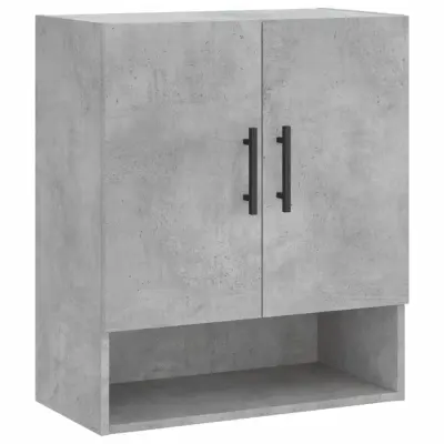 vidaXL Stenska omarica betonsko siva 60x31x70 cm inženirski les
