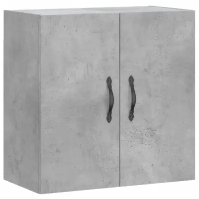 vidaXL Stenska omarica betonsko siva 60x31x60 cm inženirski les