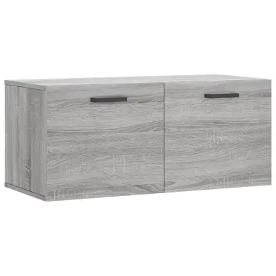 vidaXL Stenska omarica siva sonoma 80x36,5x35 cm inženirski les