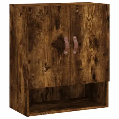 vidaXL Stenska omarica dimljeni hrast 60x31x70 cm inženirski les