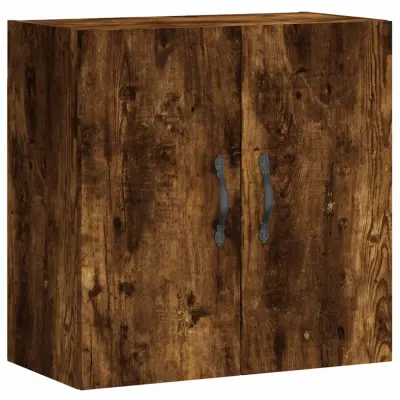 vidaXL Stenska omarica dimljeni hrast 60x31x60 cm inženirski les