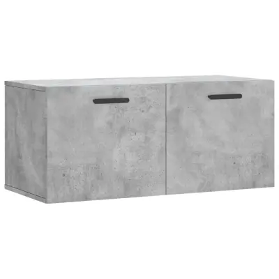 vidaXL Stenska omarica betonsko siva 80x36,5x35 cm inženirski les