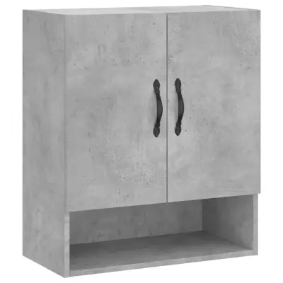 vidaXL Stenska omarica betonsko siva 60x31x70 cm inženirski les