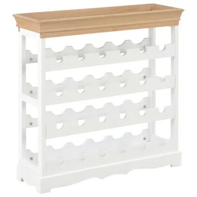 vidaXL Omarica za vino MDF 70x22,5x70,5 cm bela