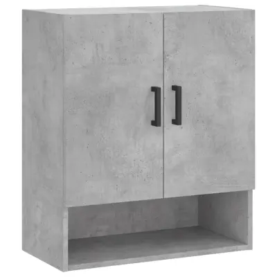 vidaXL Stenska omarica betonsko siva 60x31x70 cm inženirski les