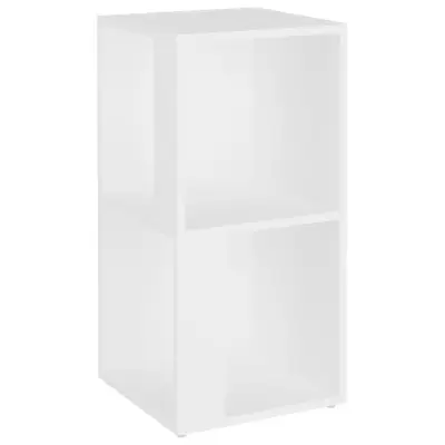 vidaXL Kotna omarica bela 33x33x67 cm iverna plošča