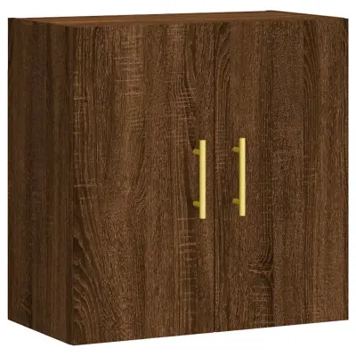 vidaXL Stenska omarica rjava hrast 60x31x60 cm inženirski les