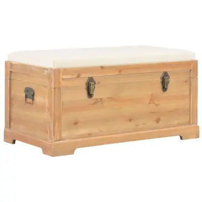 vidaXL Skrinja za shranjevanje z blazino 80x40x40 cm MDF