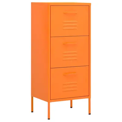 vidaXL Omara za shranjevanje oranžna 42,5x35x101,5 cm jeklo