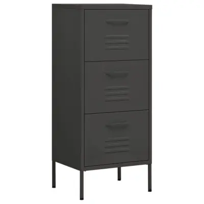 vidaXL Omara za shranjevanje antracitna 42,5x35x101,5 cm jeklo
