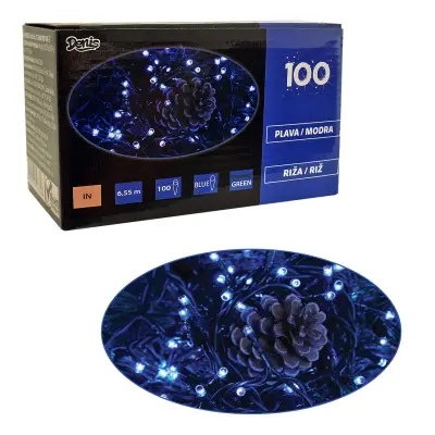 Lučke, 100 riž, modre
