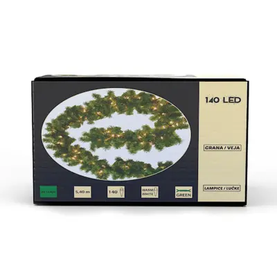 Veja s 140 LED lučki 5,4m
