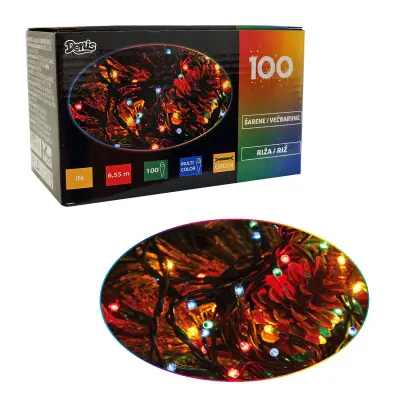 Lučke, 100 riž, večbarvne