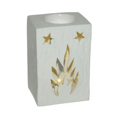 LED keramični svečnik 13x8,5x