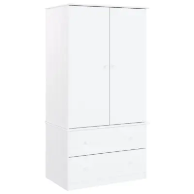 vidaXL Omara ALTA bela 90x55x170 cm trdna borovina