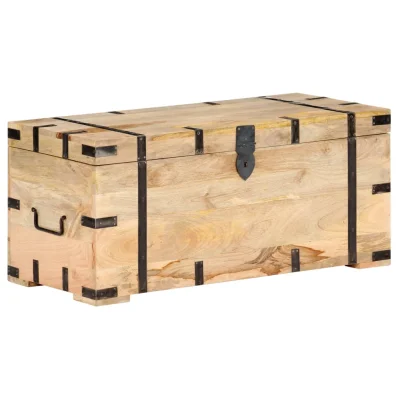 vidaXL Skrinja 90x40x40 cm trden mangov les
