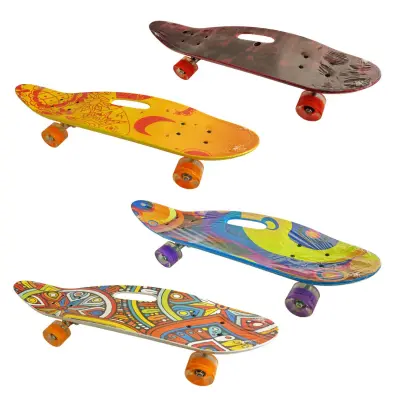 Skateboard s svetlečimi koleš