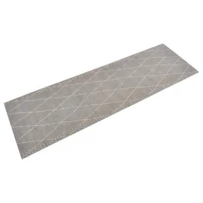 vidaXL Kuhinjska preproga pralna rombi 60x180 cm žamet
