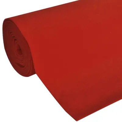 vidaXL Rdeča Preproga 1 x 20 m Izjemno Težka 400 g/m2