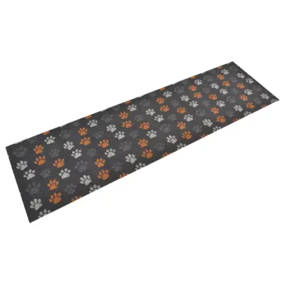 vidaXL Kuhinjska preproga pralna tačke 45x150 cm žamet