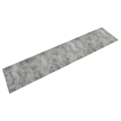 vidaXL Kuhinjska preproga pralna beton 60x300 cm žamet
