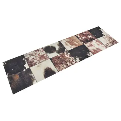 vidaXL Kuhinjska preproga živalska koža 45x150 cm žamet