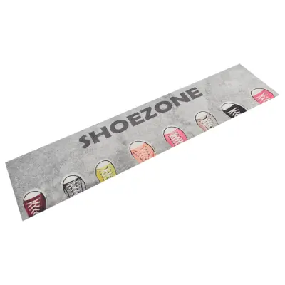 vidaXL Kuhinjska preproga pralna napis Shoezone 60x300 cm žamet