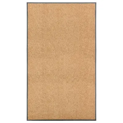 vidaXL Pralni predpražnik krem 90x150 cm