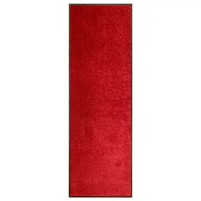 vidaXL Pralni predpražnik rdeč 60x180 cm