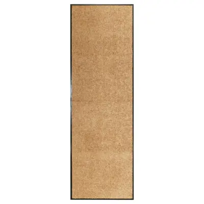 vidaXL Pralni predpražnik krem 60x180 cm