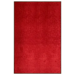 vidaXL Pralni predpražnik rdeč 120x180 cm