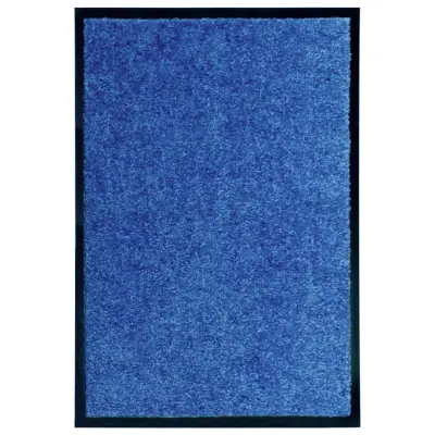 vidaXL Pralni predpražnik moder 40x60 cm