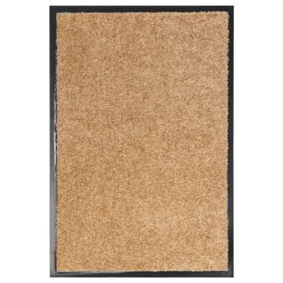 vidaXL Pralni predpražnik krem 40x60 cm