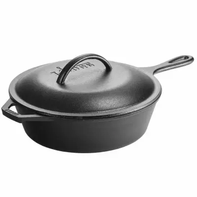 Visoka ponev s pokrovom 26cm Cast Iron / 2,83l / indukcija / lito železo