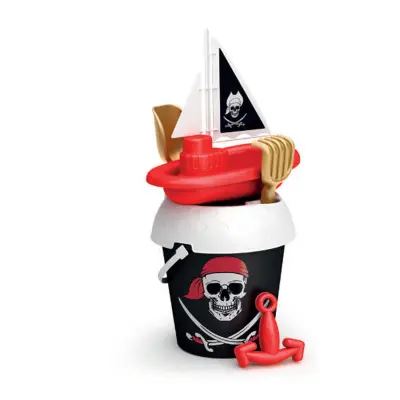 Set za pesek z ladjo 18cm Gusarji