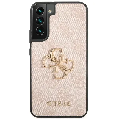 Guess zaščitni ovitek Big Metal Logo 4G Pink Hard Case, Samsung Galaxy S23