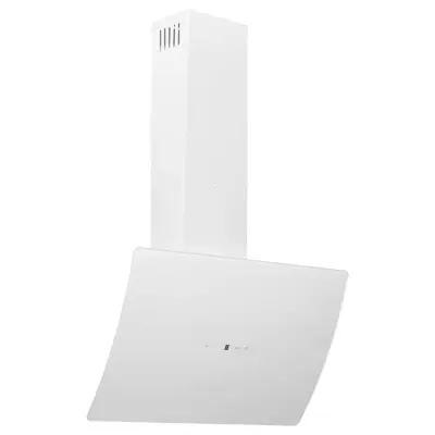 vidaXL Kuhinjska napa 60 cm jeklo in kaljeno steklo bela