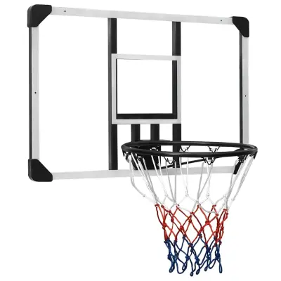 vidaXL Košarkaška tabla prozorna 90x60x2,5 cm polikarbonat