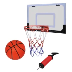 Notranji Mini Košarkaški Obroč Set z Žogo in Tlačilko